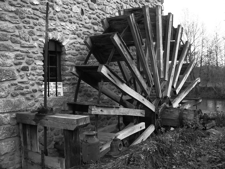 Roue du moulin de Courmauboeuf (Parence)