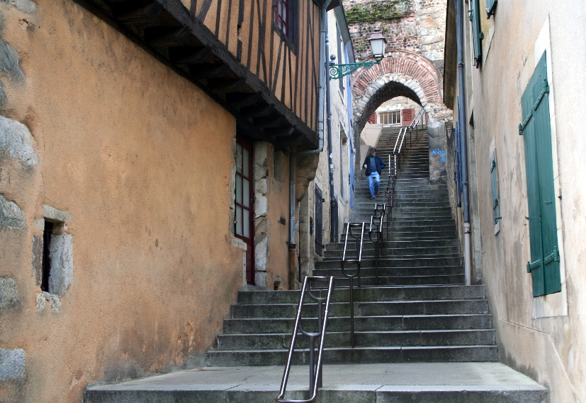 Le Vieux Mans / Cité Plantagenet - Escalier de la grande poterne